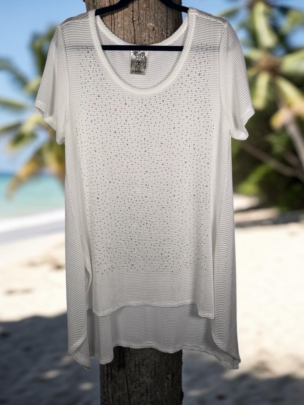 Vocal Mesh Knit swim cover or Top